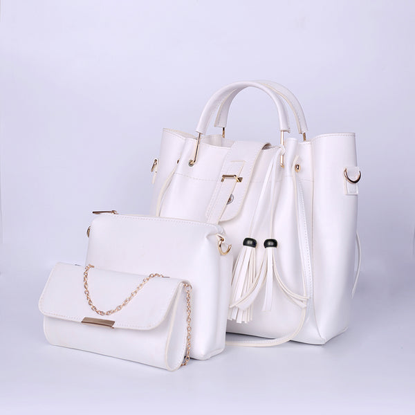 ALPHA WHITE 3 PCS HANDBAG