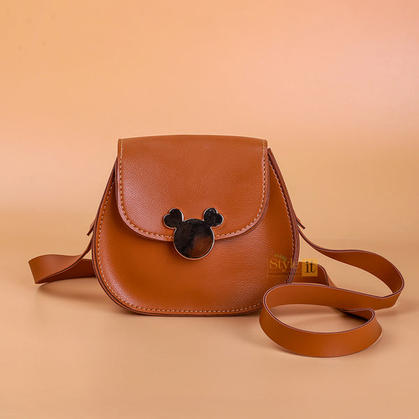 LITTLE MICKY MOUSE BROWNISH BAG FOR KIDS